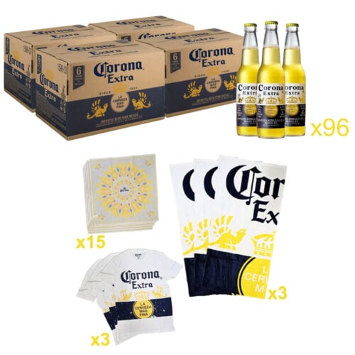 96 bt di Birra Corona cl 33 + Kit Corona distribuzione 2024
