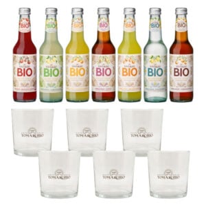 4x24 Bibite Tomarchio BIO a Scelta + 6 Bicchieri Omaggio