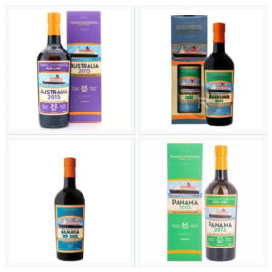 Pacchetto di Nobili Distillati Transcontinentali: Rum Rari 2012-2015 in Astuccio