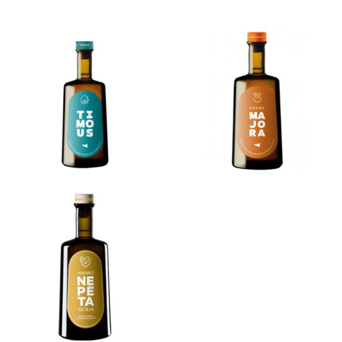 "Collezione Amaro Nepeta: Raffinatezze Siciliane con Bicchieri Omaggio"